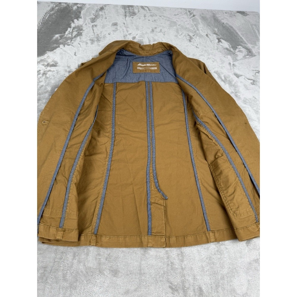 Eddie Bauer Brown Utility Short Jacket Womens T18 Safari Cargo Blazer Legend - Picture 5 of 8